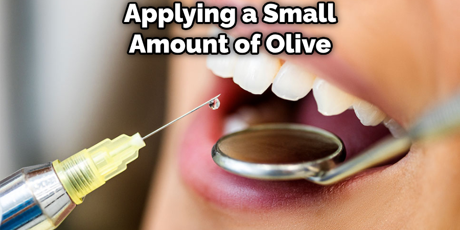 Applying a Small Amount of Olive