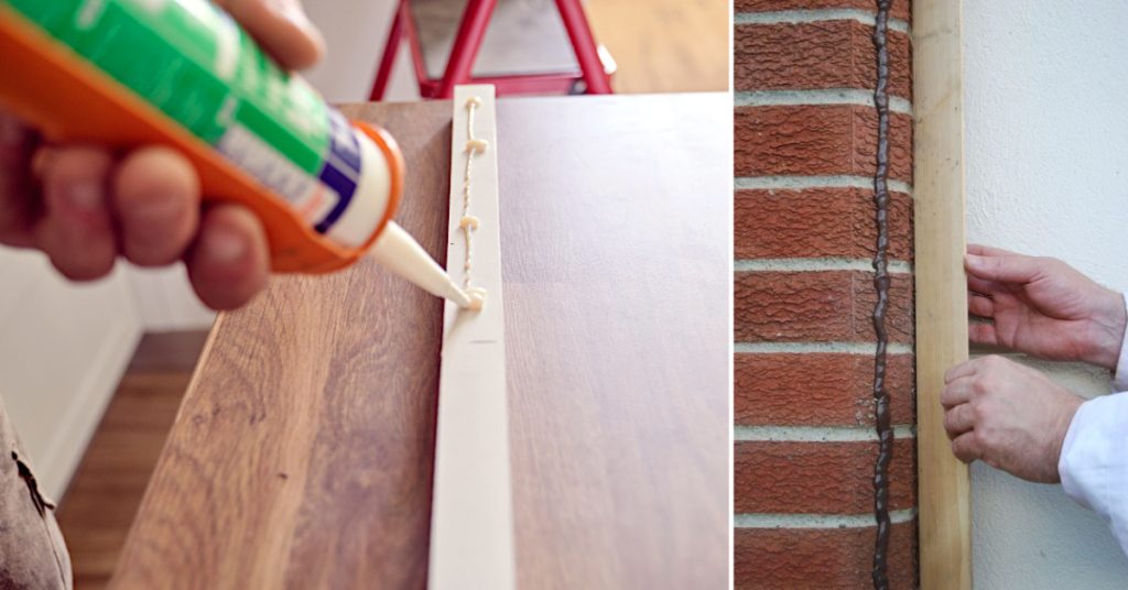 How to Glue Wood to Brick