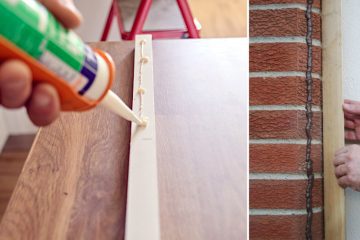 How to Glue Wood to Brick