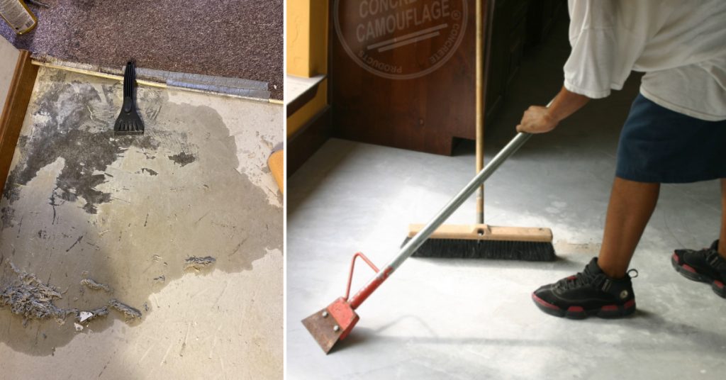 How to Remove Vinyl Glue From Concrete