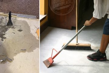 How to Remove Vinyl Glue From Concrete