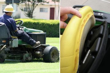 How to Glue Lawn Mower Seat Back on