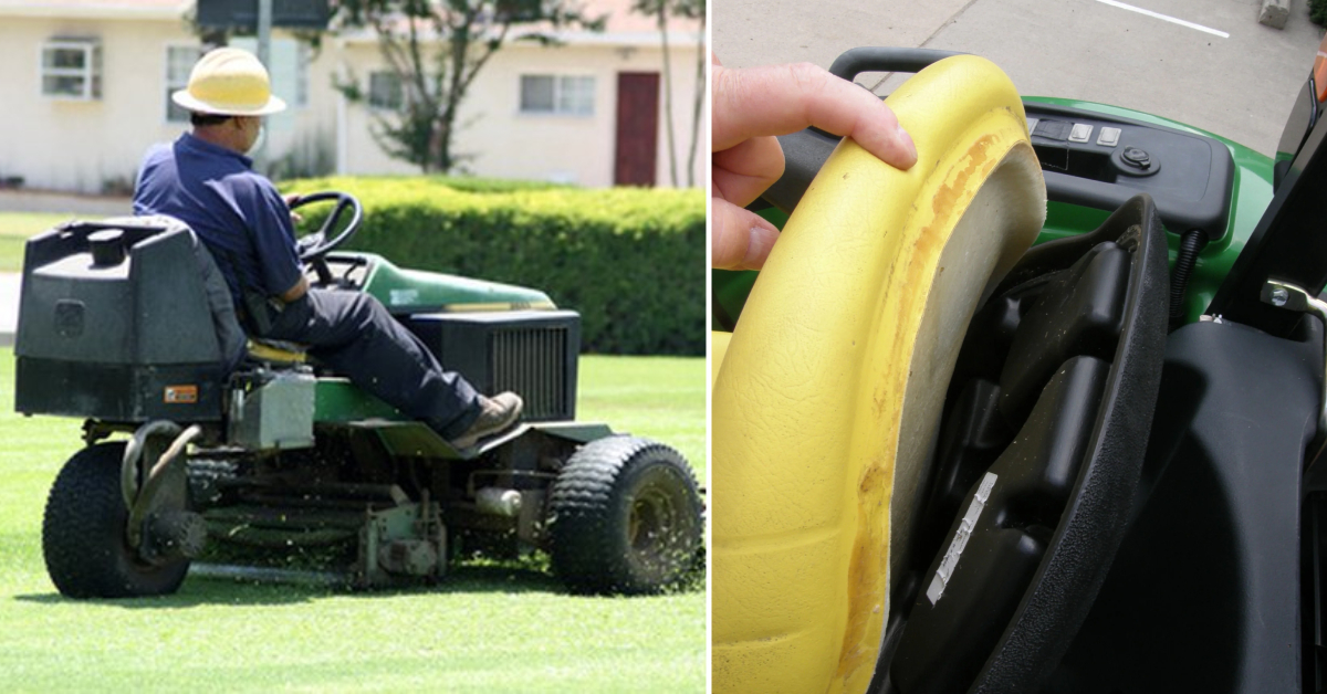 How to Glue Lawn Mower Seat Back on