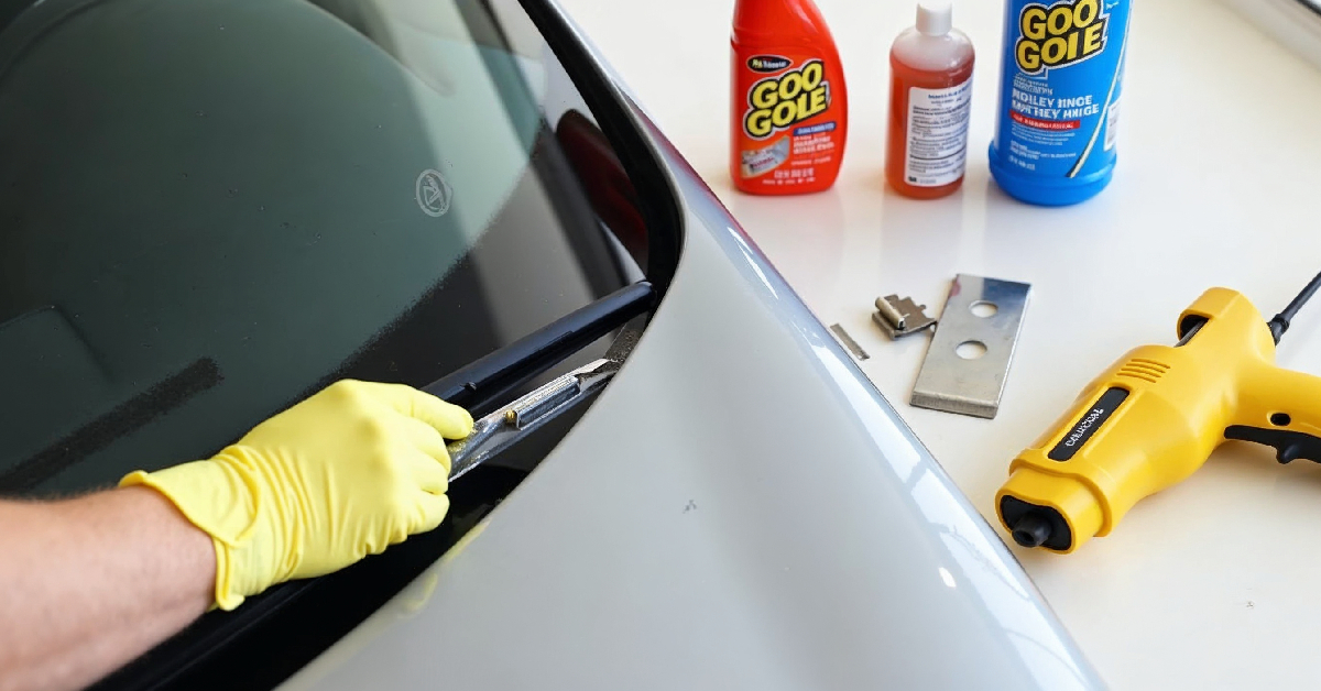 How to Remove Windshield Glue